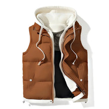Soft shell hooded puffer gilet for everyday layering | Arlo