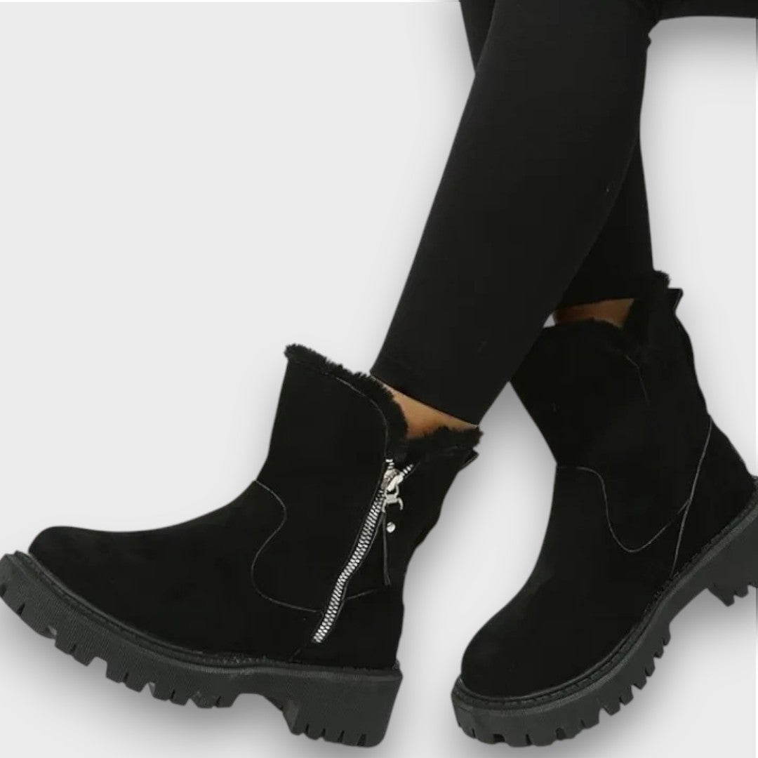 Cozy Winter Ankle Boots with Lug Sole | Arden