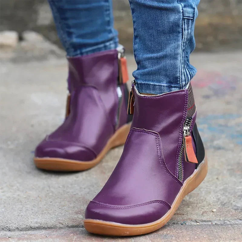 Erica | Women's Side Zip Ankle Boots with Arch Support