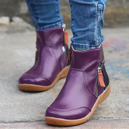 Erica | Women's Side Zip Ankle Boots with Arch Support