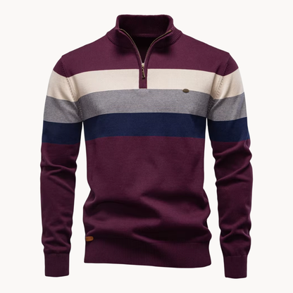 Classic quarter-zip everyday jumper for men | Burk