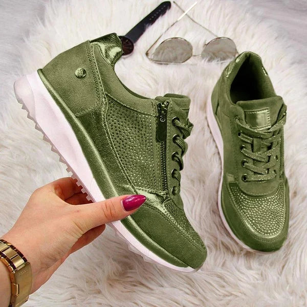 Zip-up orthopaedic everyday trainers for women | Ginette
