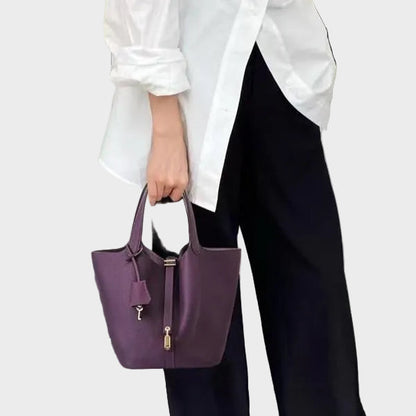 Kennedy | Women's Pebbled Shoulder Bag with Lock Detail