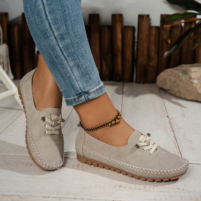 Evelisse | Women's Flexible Sole Lace Up Loafers
