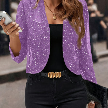 Saskia | Women's Shimmer Cropped Blazer Jacket