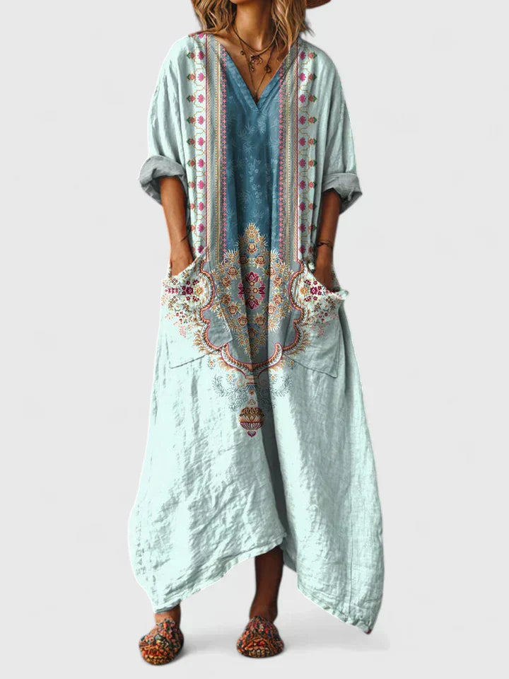 Classic elegant wrap-style dress for women | Mariana