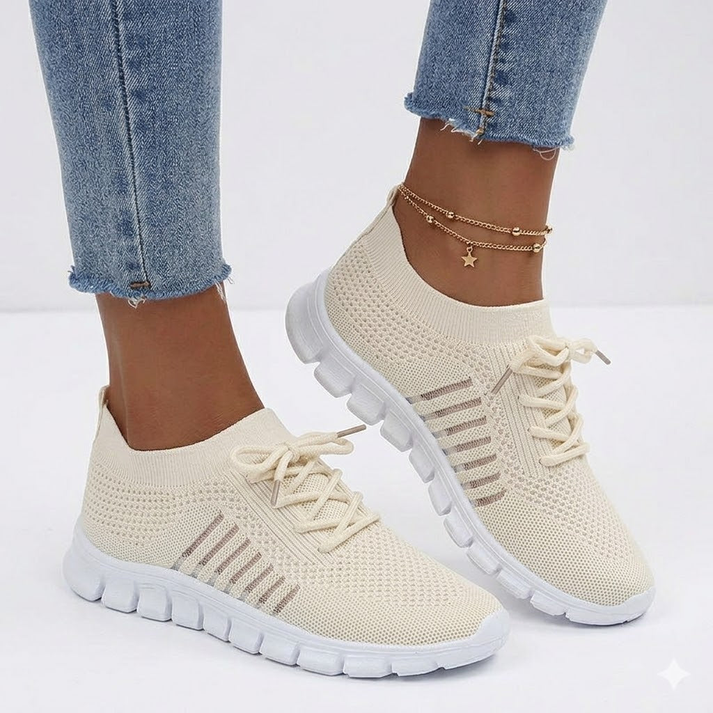 Solvay | Women's Sport Sneakers with Lace Up Closure