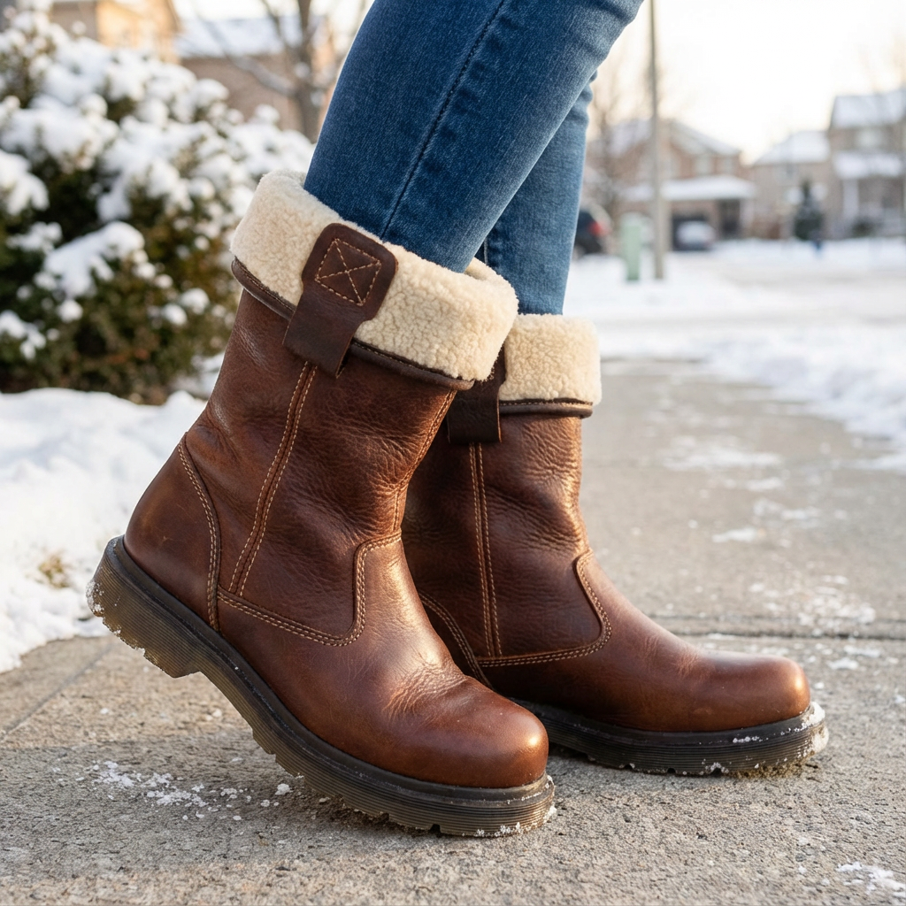 Cosy fur-lined warm winter boots for women | Valerie
