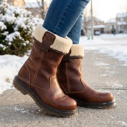 Cosy fur-lined warm winter boots for women | Valerie
