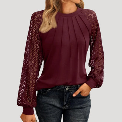 Long sleeve smart casual blouse for women | Serena