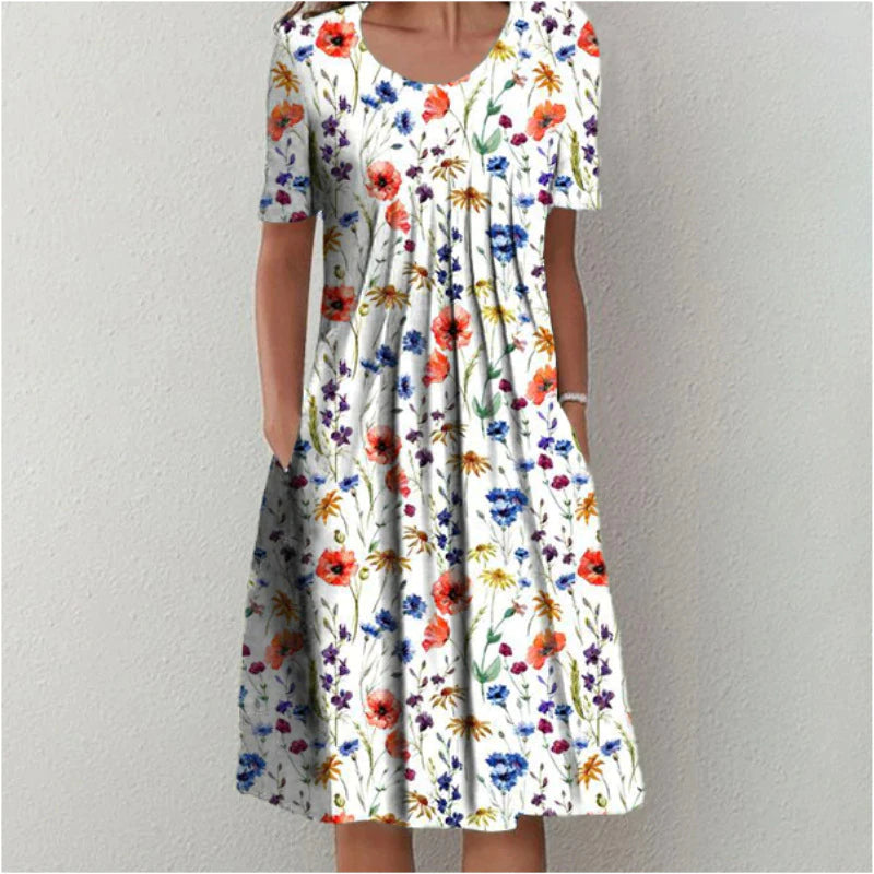 Soft everyday tummy-coverage comfort dress for women | Gigi