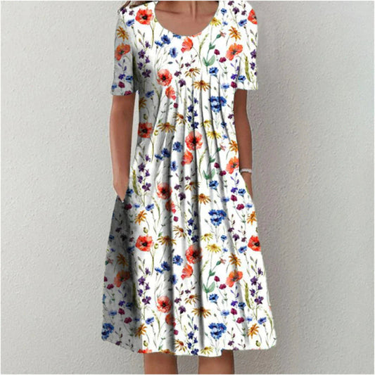 Soft everyday tummy-coverage comfort dress for women | Gigi
