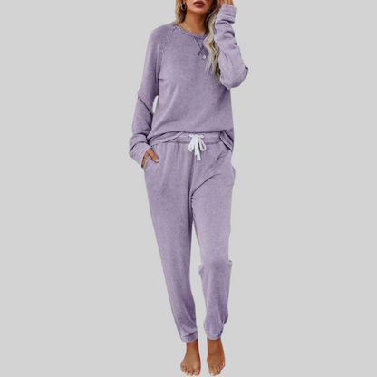 Casual long-sleeve sweatpants co-ord set for women | Jocelyn