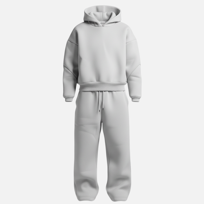 Oversized streetwear hoodie tracksuit set for men