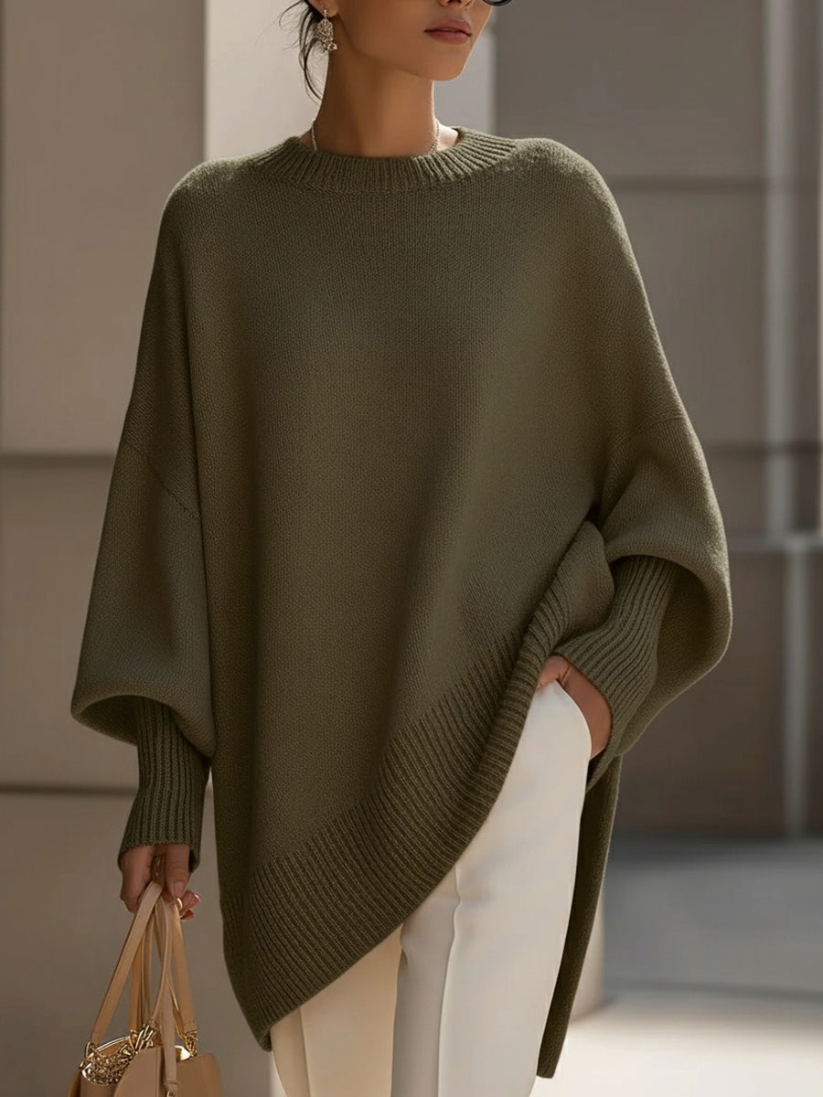 Elegant oversized poncho with flowing silhouette for women | Madison