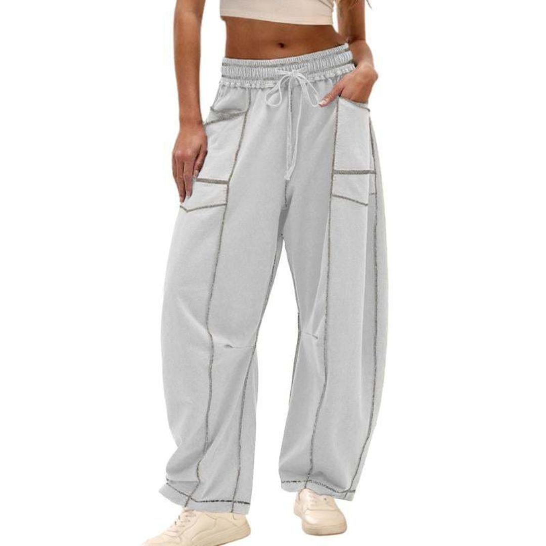 Comfy baggy-leg everyday lounge trousers for women | Avanita