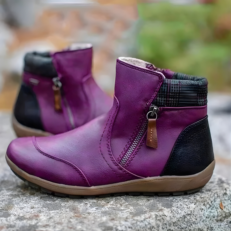 Erica | Women's Side Zip Ankle Boots with Arch Support