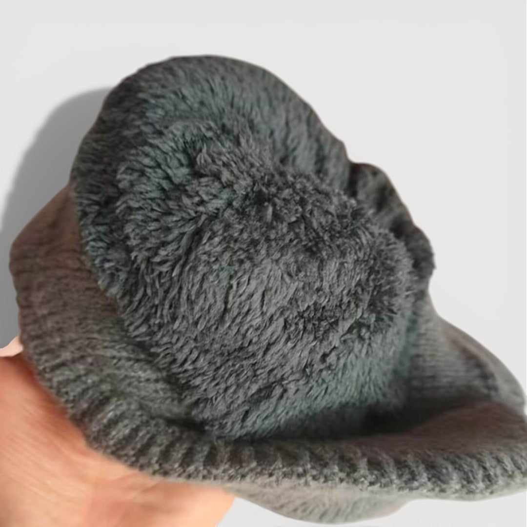 Cosy knitted ear-flap winter hat for women | Antonia