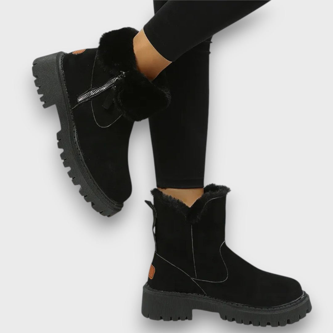 Cozy Winter Ankle Boots with Lug Sole | Arden