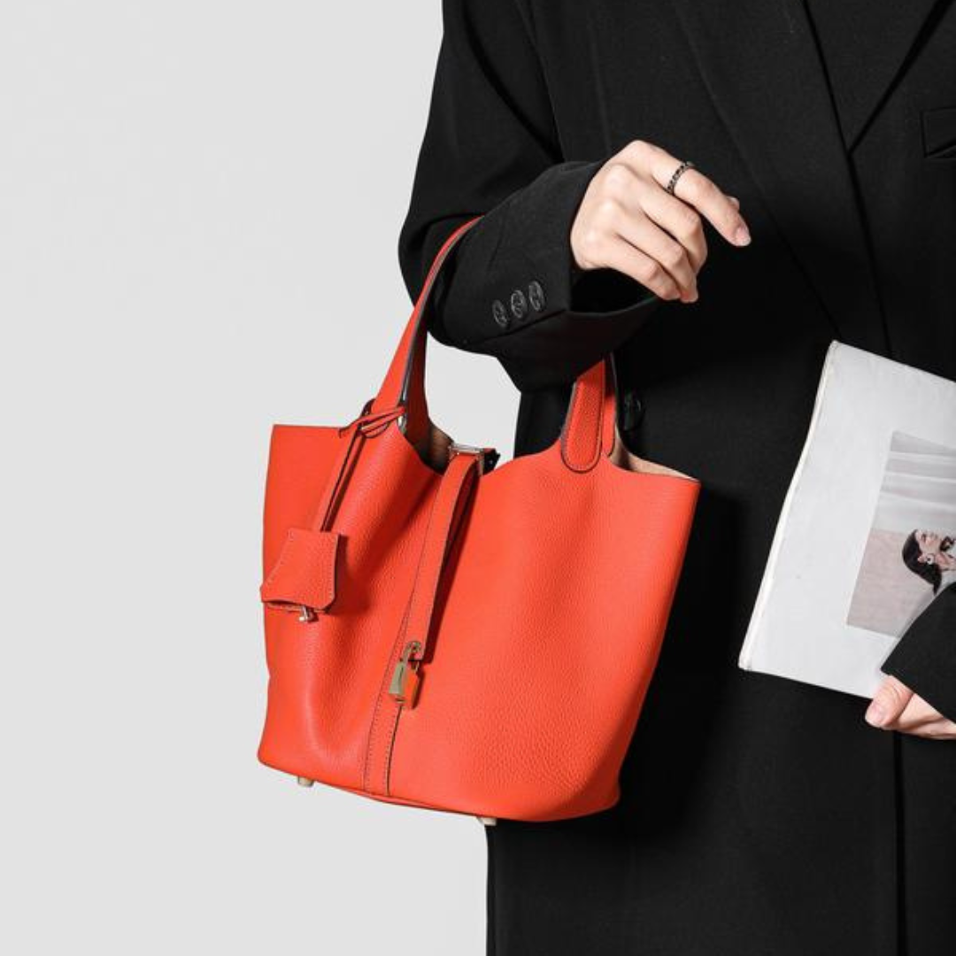 Kennedy | Women's Pebbled Shoulder Bag with Lock Detail