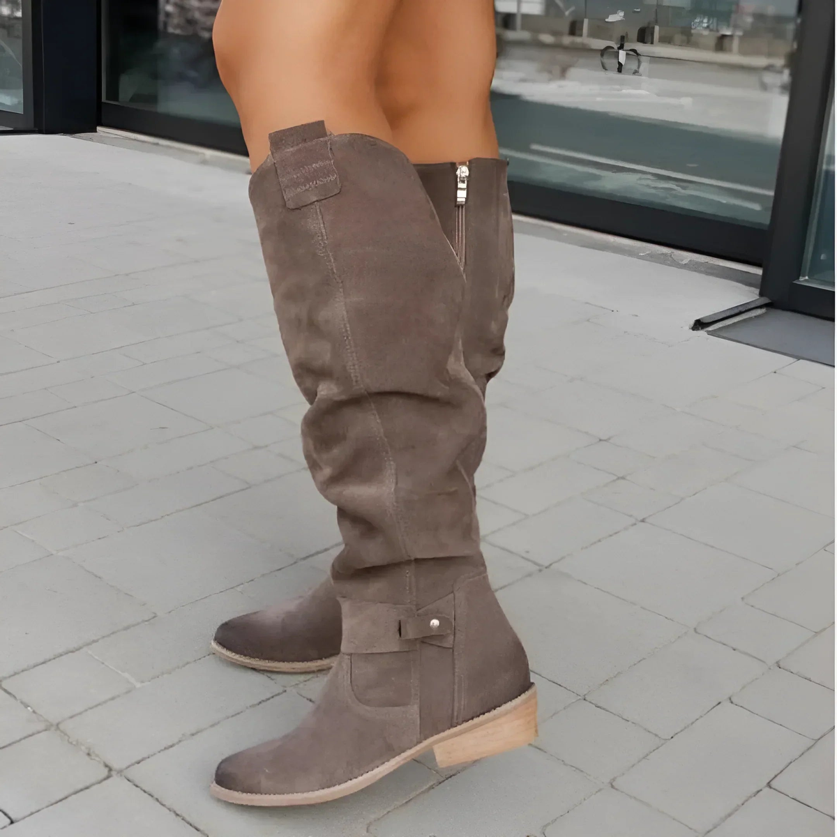 Sandra | Women's Knee High Suede Boots
