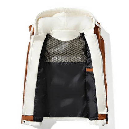 Soft shell hooded puffer gilet for everyday layering | Arlo