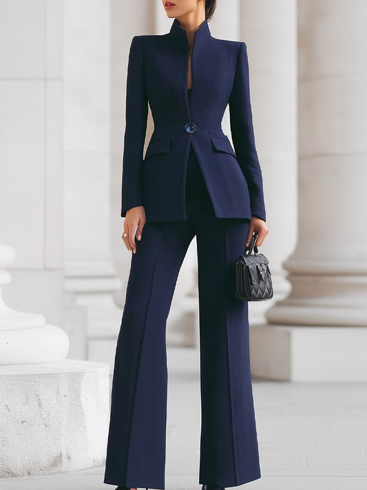 Elegant blazer and trouser suit set for women | Adrielle