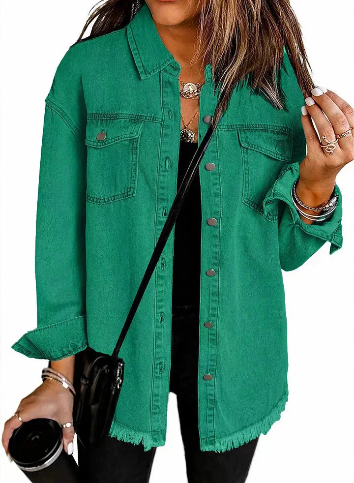 Classic signature denim everyday jacket for women | Katja