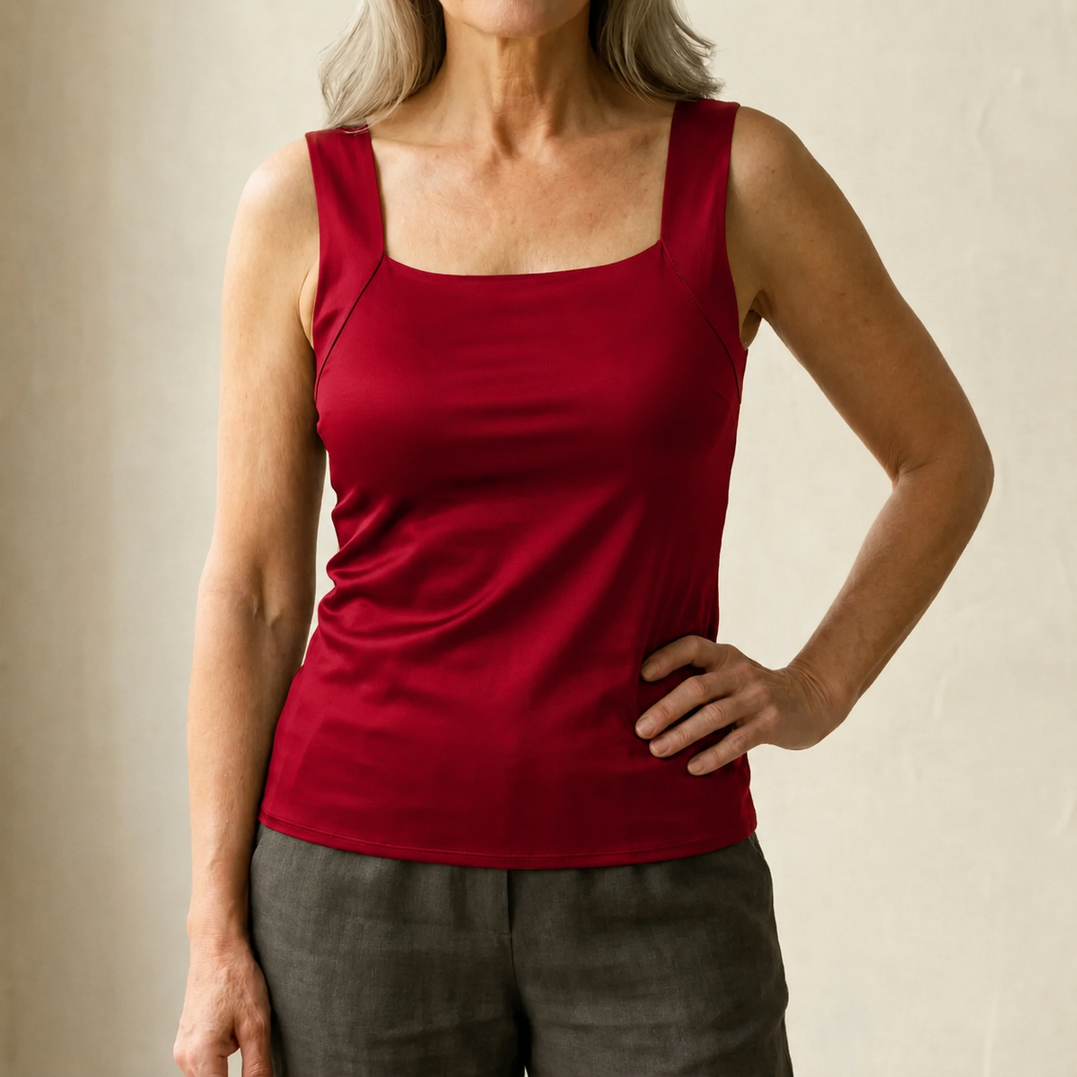 Lunara | Women's Built In Bra Tank Top with Compression Fit