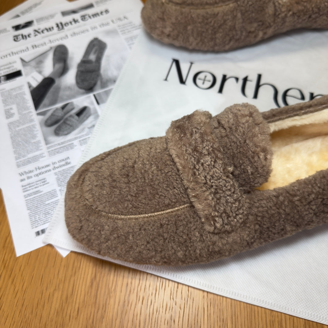 Cozy elegant winter loafers for women | Selene