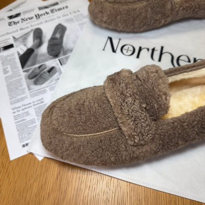 Cozy elegant winter loafers for women | Selene