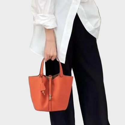 Kennedy | Women's Pebbled Shoulder Bag with Lock Detail