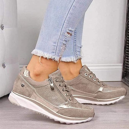 Zip-up orthopaedic everyday trainers for women | Ginette