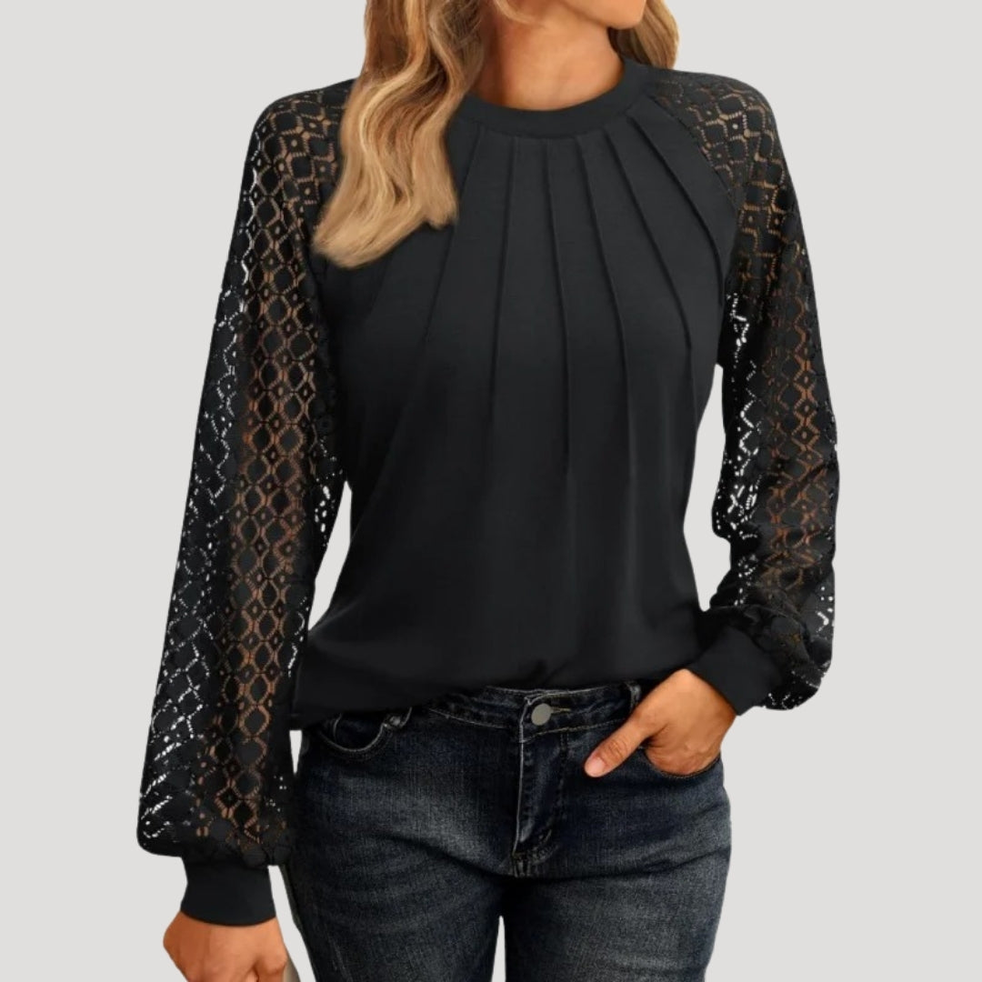 Long-sleeve smart-casual everyday blouse for women | Amelie