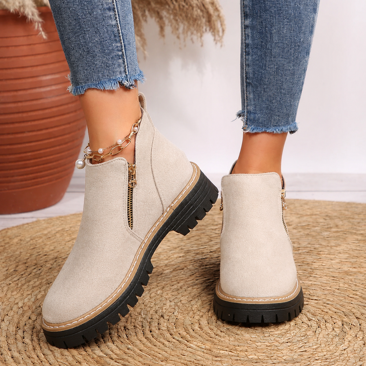 Tahlia | Women's Cushioned Wedge Ankle Boots
