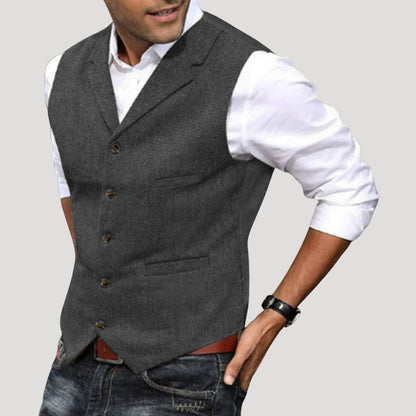 Tailored smart-casual everyday waistcoat for men | Preston