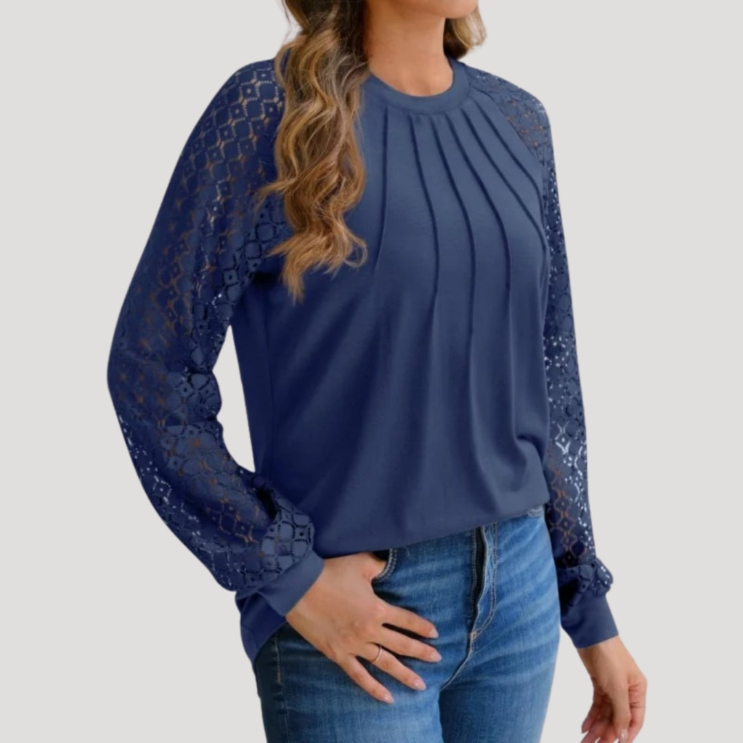 Long-sleeve smart-casual everyday blouse for women | Amelie