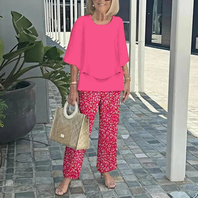 Stylish printed everyday two-piece set for women | Genevieve