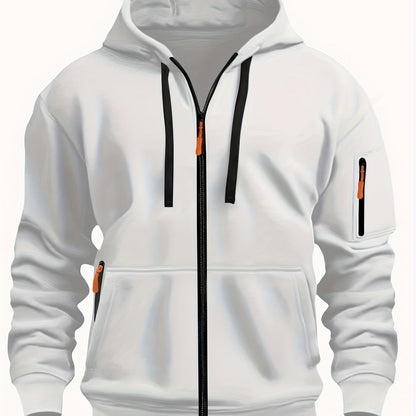 Gerald | Men's Full Zip Hooded Sweatshirt with Pockets