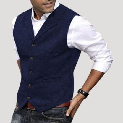 Tailored smart-casual everyday waistcoat for men | Preston
