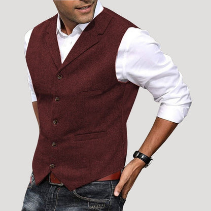 Tailored smart-casual everyday waistcoat for men | Preston