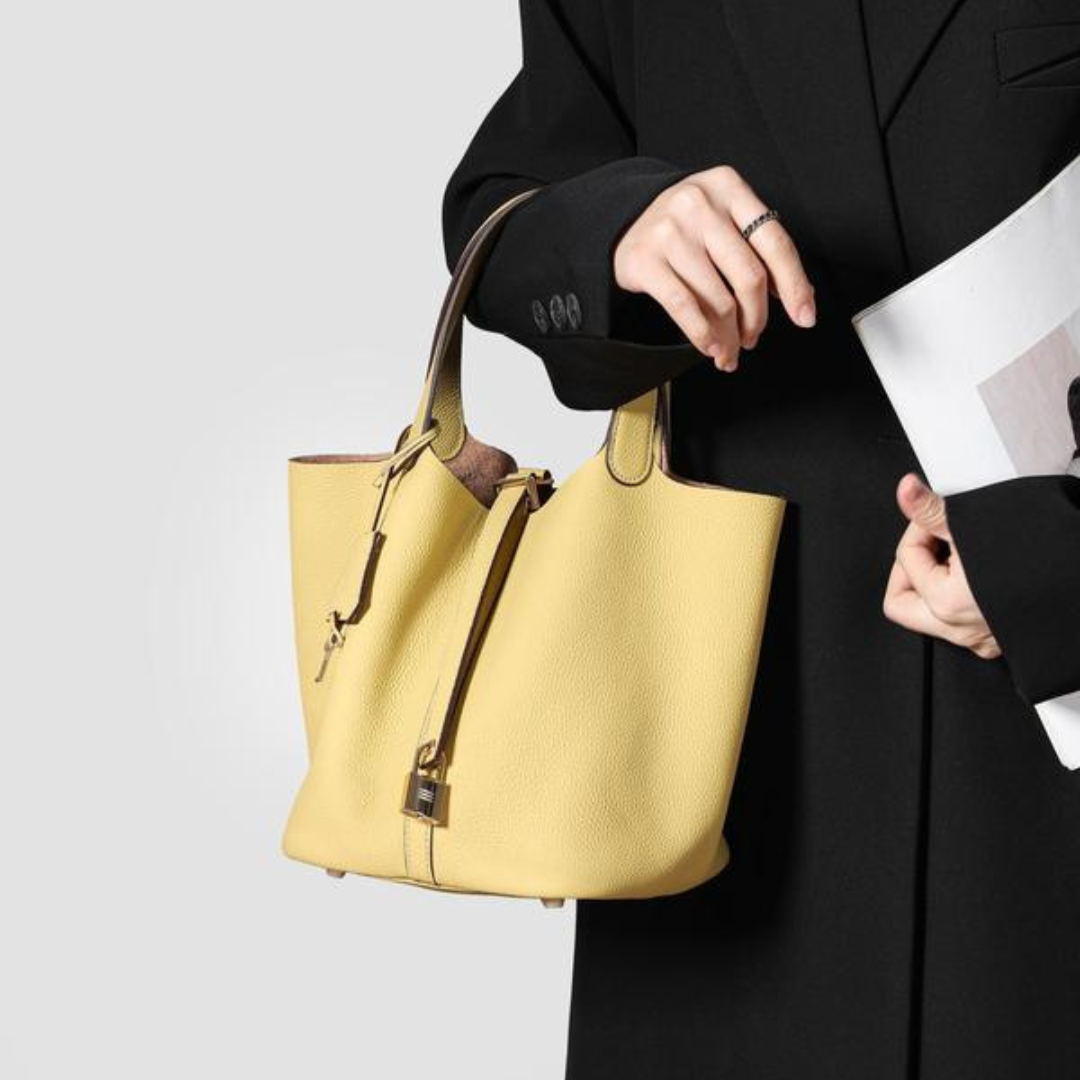 Kennedy | Women's Pebbled Shoulder Bag with Lock Detail