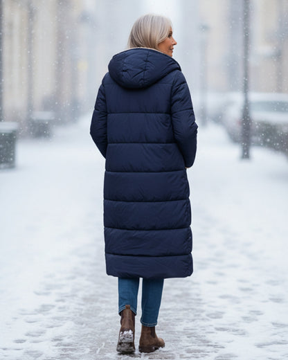 Warm sherpa-lined winter coat for women | Eleanor