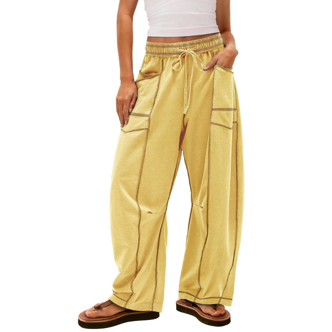 Comfy baggy-leg everyday lounge trousers for women | Avanita