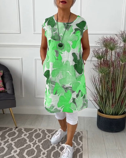 Casual relaxed floral everyday dress for women | Ingrid