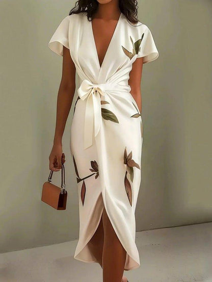 Elegant wrap everyday dress for women | Brenna