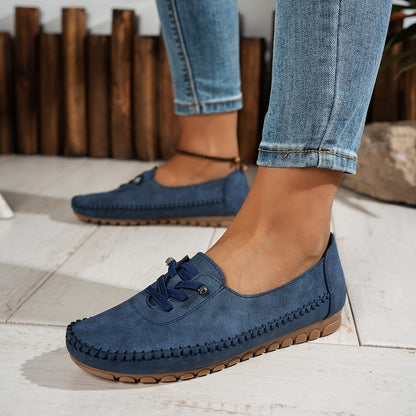 Evelisse | Women's Flexible Sole Lace Up Loafers