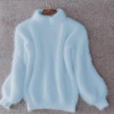 Loose-fit knit wool sweater for women | Aurelia