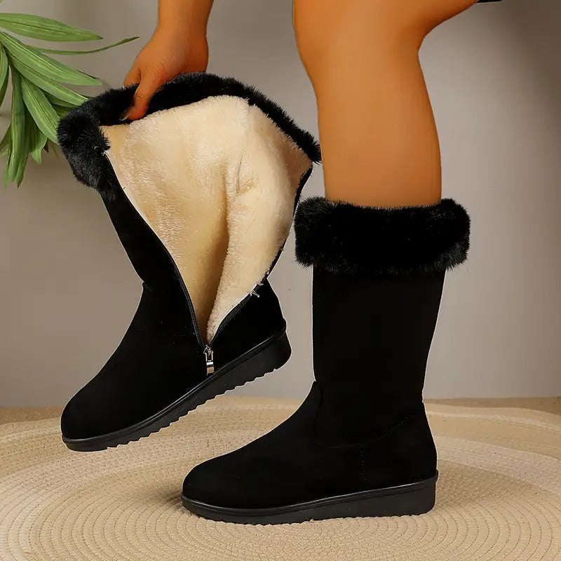 Cosy fur-lined warm winter boots for women | Hailey