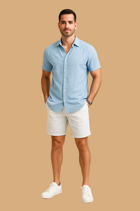 Elias Short-Sleeve Shirt | Casual Button-Down | Tailored Everyday Comfort
